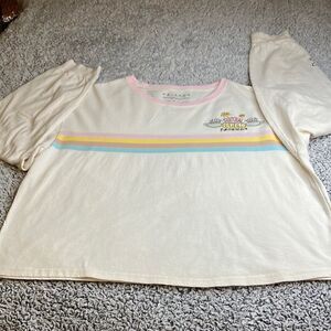 FRIENDS Central Perk XXL Pastel Long Sleeve Cropped Tee Shirt